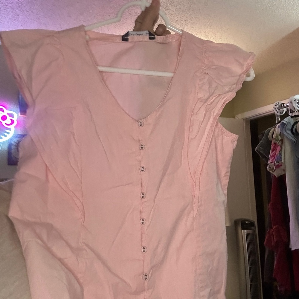 Mast & Harbor Pink Ruffle